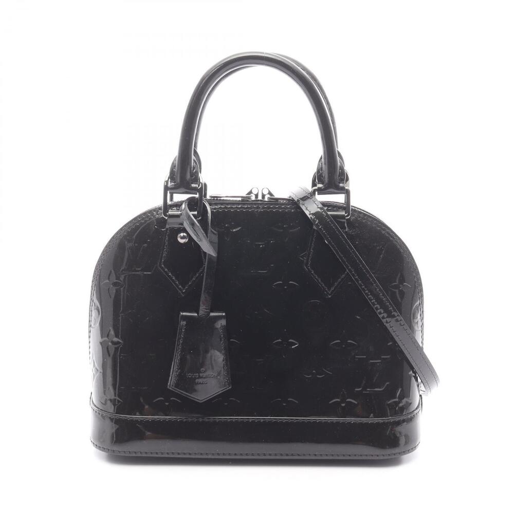 Louis Vuitton Alma Handbag leather Vernis black